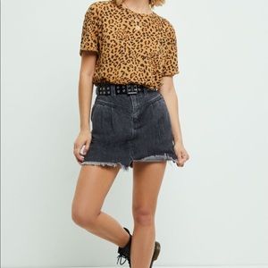 FP We The Free | Sidecar Raw Hem Mini Skirt